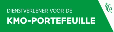 Archer Invest erkend dienstverlener voor de KMO-portefeuille – officiële Vlaamse overheidsbadge.